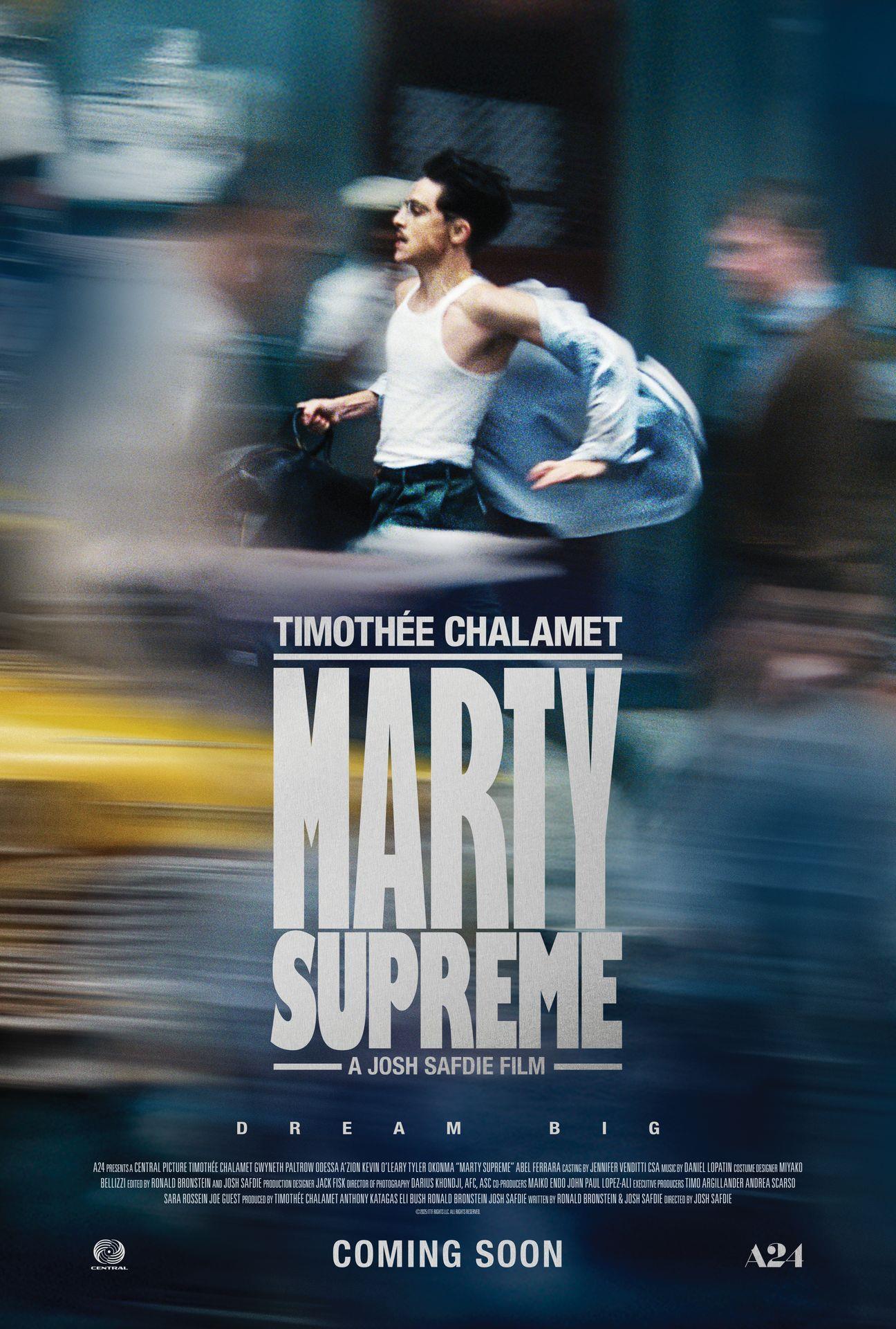 Marty Supreme poster